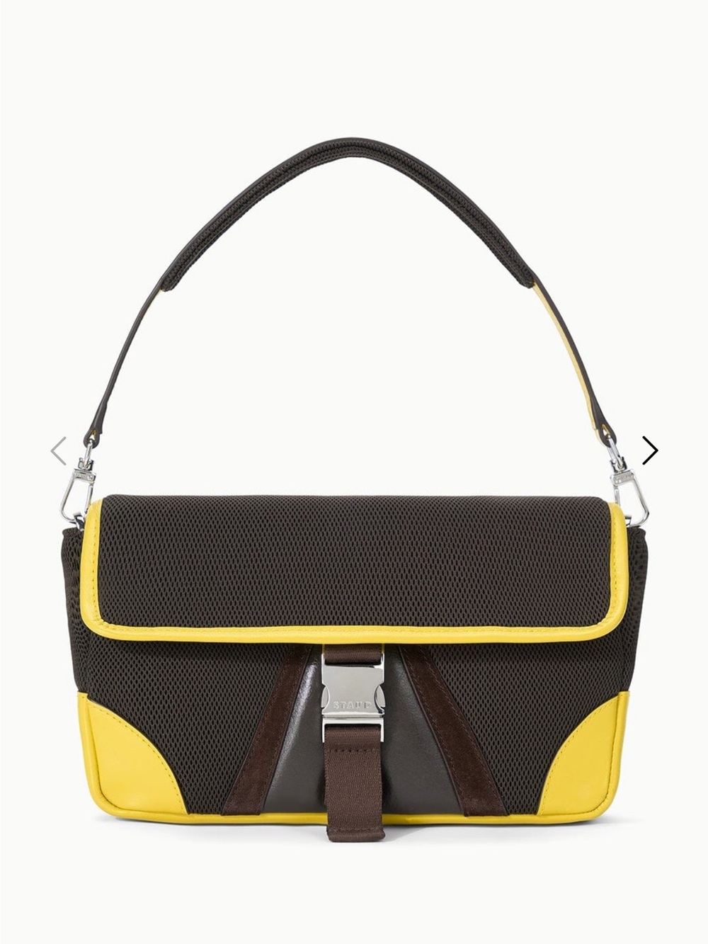 STAUD Tony shoulder bag in espresso lemon
